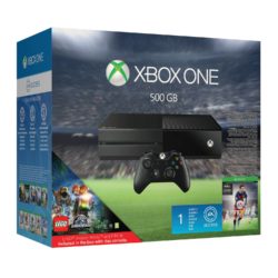 Xbox One 500GB Console in Black Including Fifa 16 & Lego Jurassic World